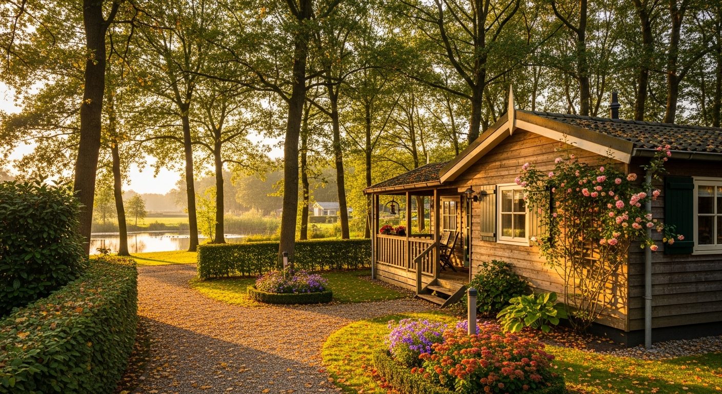Houten chalet op een vakantiepark — energielabel chalet