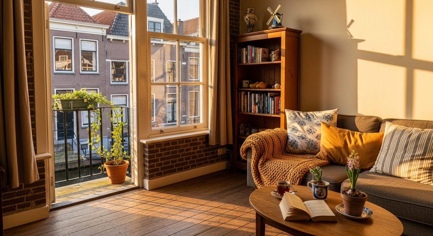 Compacte studiowoning in een Nederlands bakstenen pand — energielabel studio
